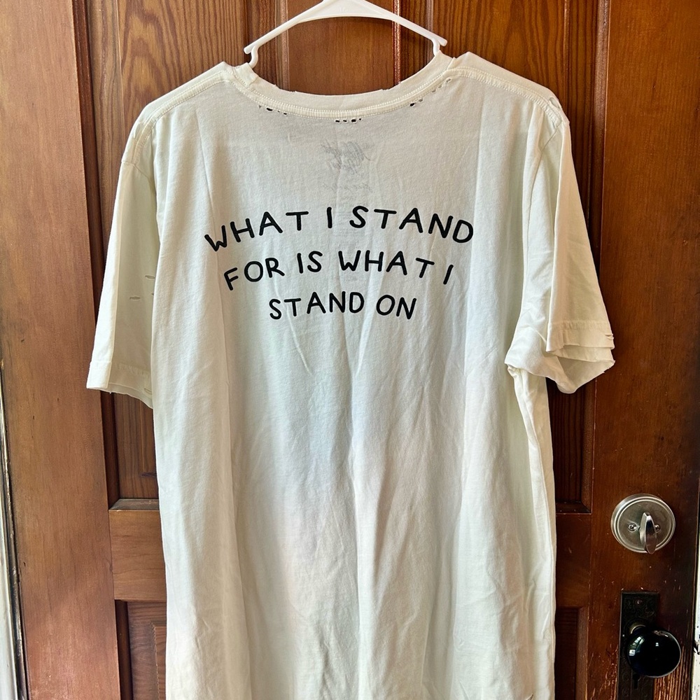 Free People Cream Earth Graphic Tee
